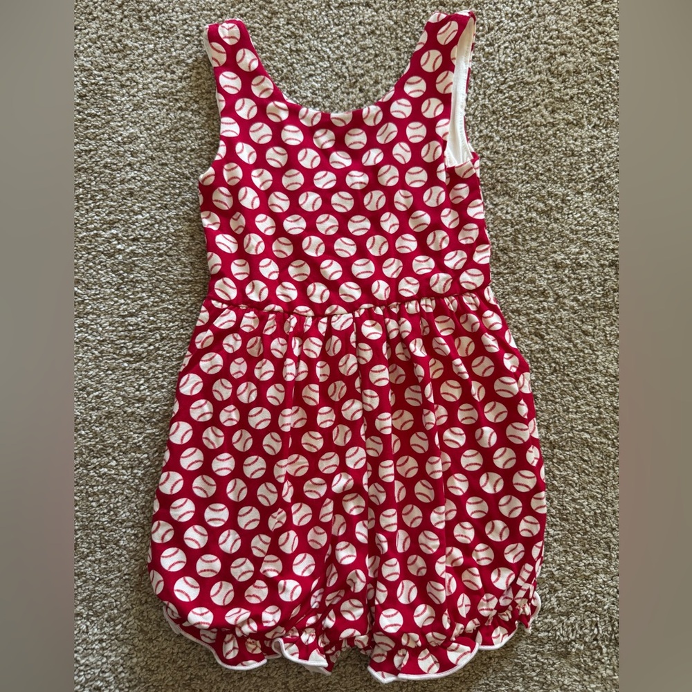SweetHoney Baseball Romper